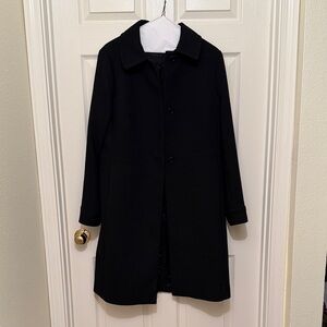 Talbots Classic Black Trench Coat